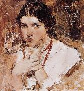 Nikolay Fechin The Girl oil on canvas